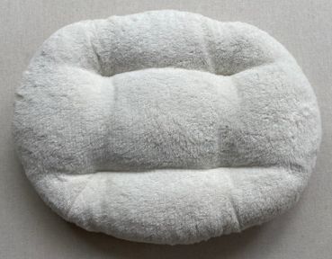 Kissen oval 45 x 35 cm Baumwoll-Mischgewebe polar